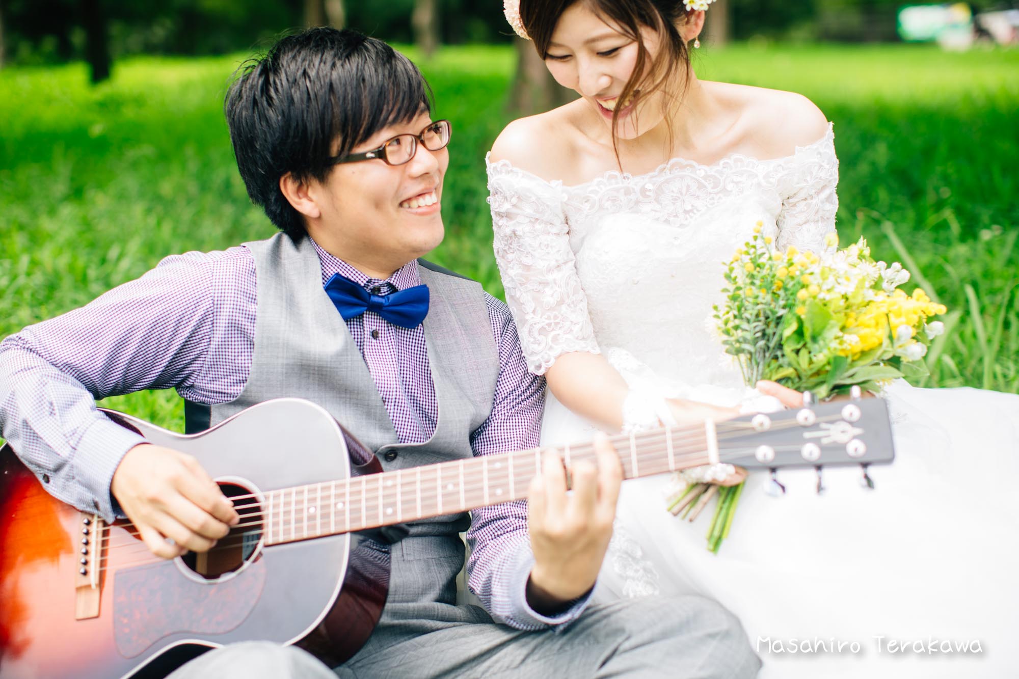 夏の結婚写真 前撮り 大阪 ウェディングカメラマン 寺川昌宏 結婚式の写真撮影 前撮り
